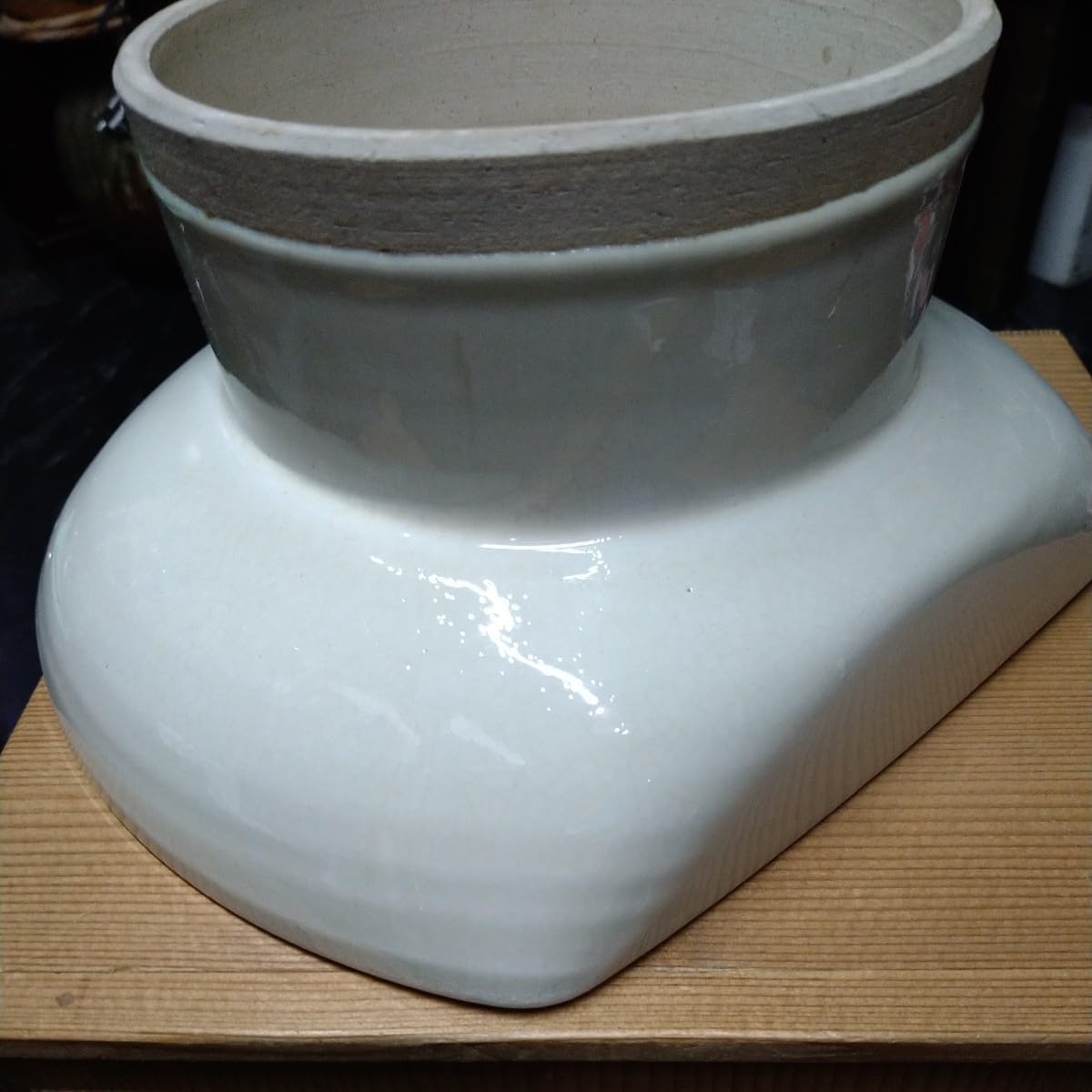 茶道具 松坂萬古 花入 表千家 堀内宗完書付 茶会 花器 花活 床の間